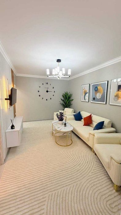 Чиланзар - 19кв 1/3/4, с евроремонтом, мебелью и техникой