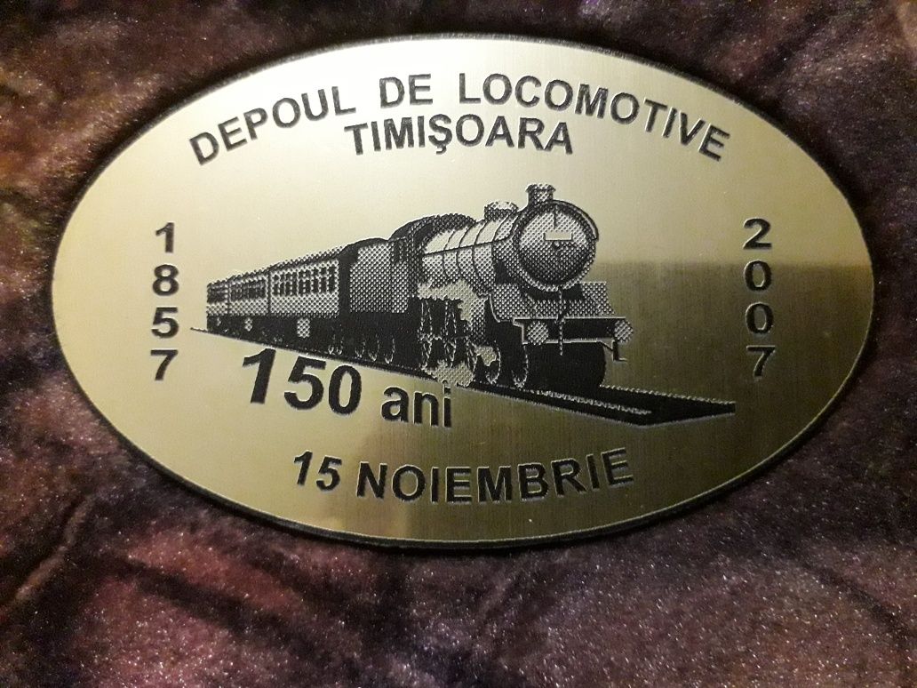 Medalii insigne căi ferate CFR locomotive gări