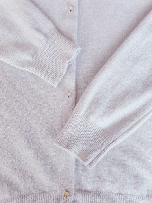 Cardigan pulover roz angora lana Benetton