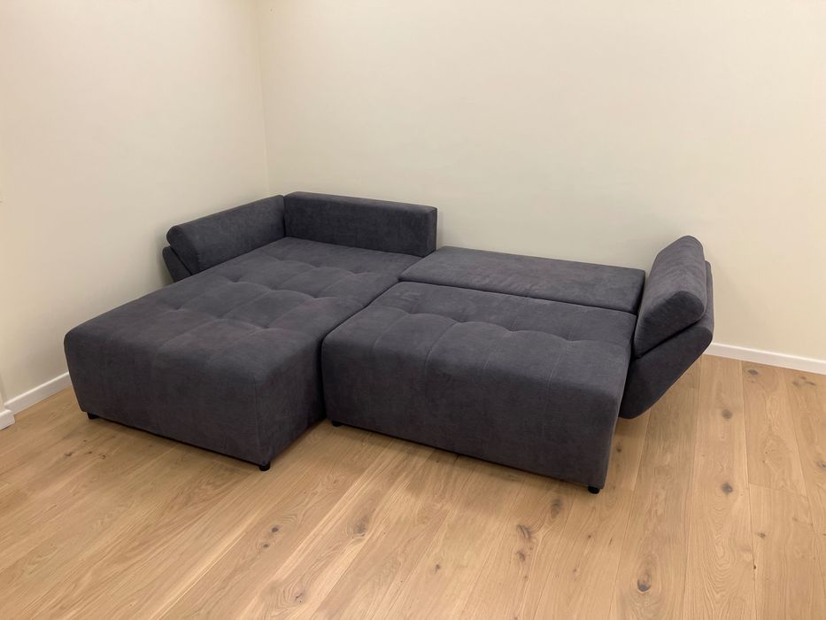 Coltar Gri Antracit, extensibil, spatiu de depozitare.