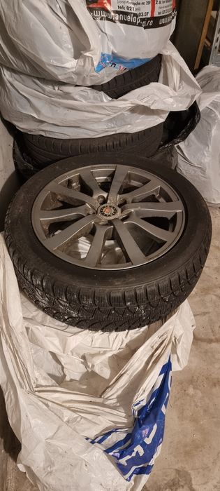 Jante Platin 17" + pneuri iarna  Bridgestone - Renault Langua
