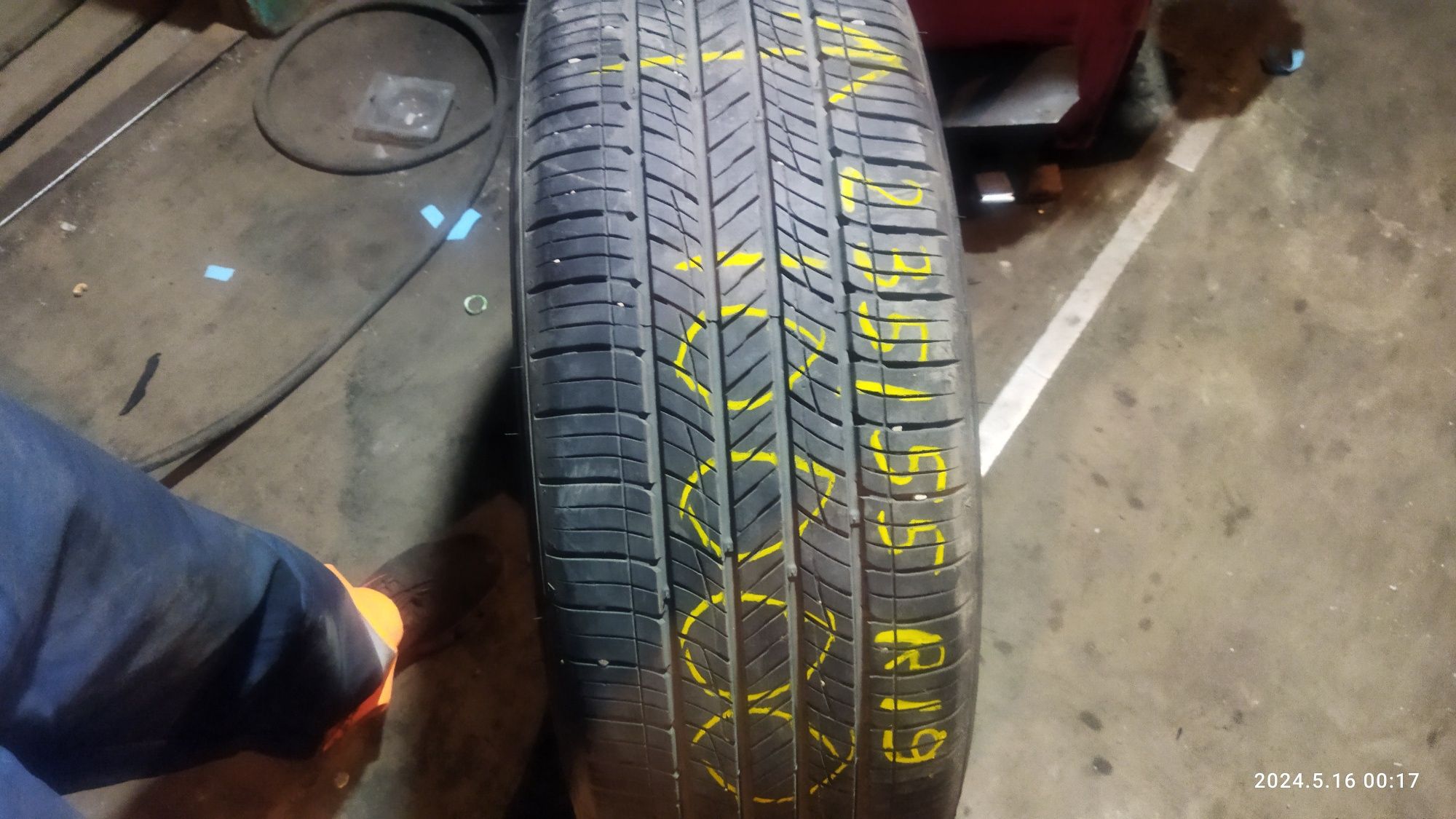 235/55 R19 Kumho после ремонта 1 шт