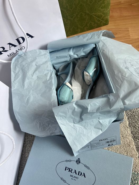 Sandale Prada mules leather plexiglass