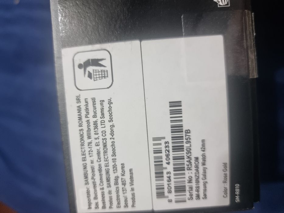 Ceas smartwatch Samsung Galaxy Watch, 42mm, Rose Gold