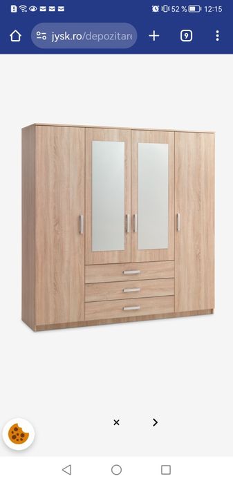 Dulap VELLERUP de la Jysk, culoare wenge