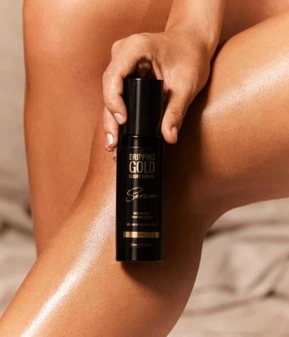 Нов Хидратиращ автобронзант с витамин Е и златист ефект без ивици