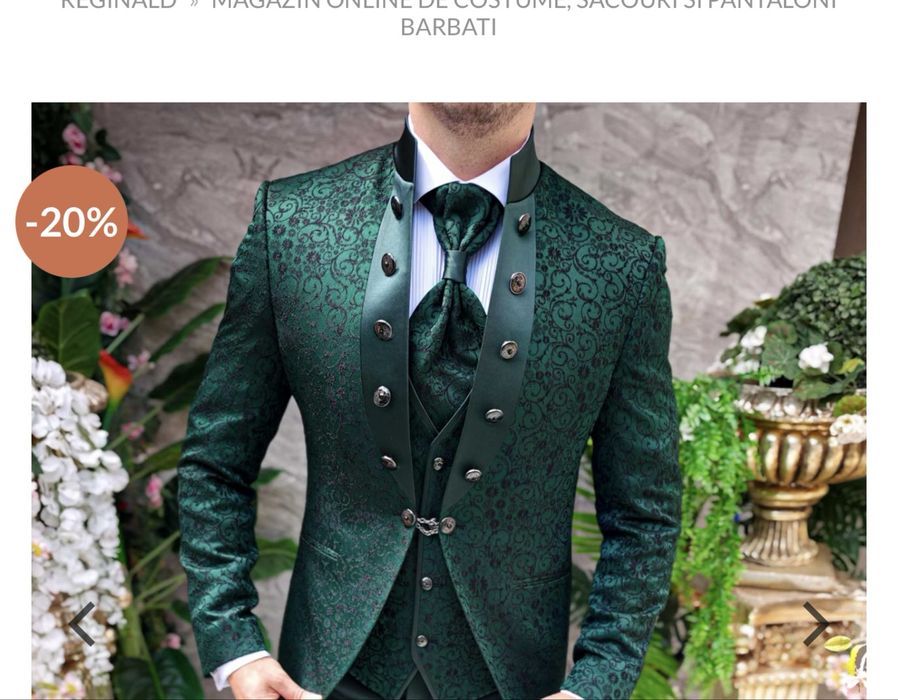 Vând costum de ginere, mărimea 68 Nou