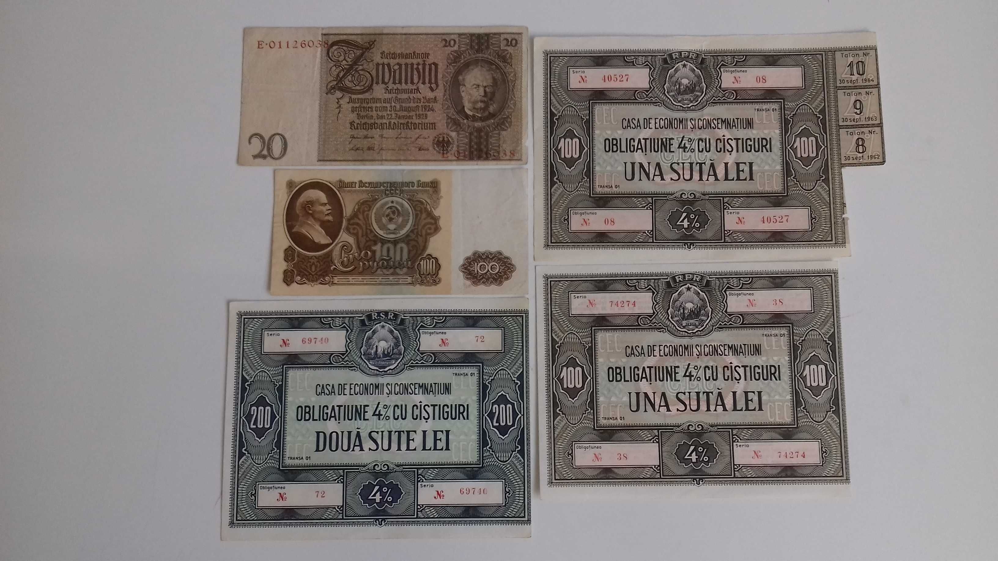 Monede - Bancnote Straine 1926-2011, Obligatiuni C.E.C. 1955-1964