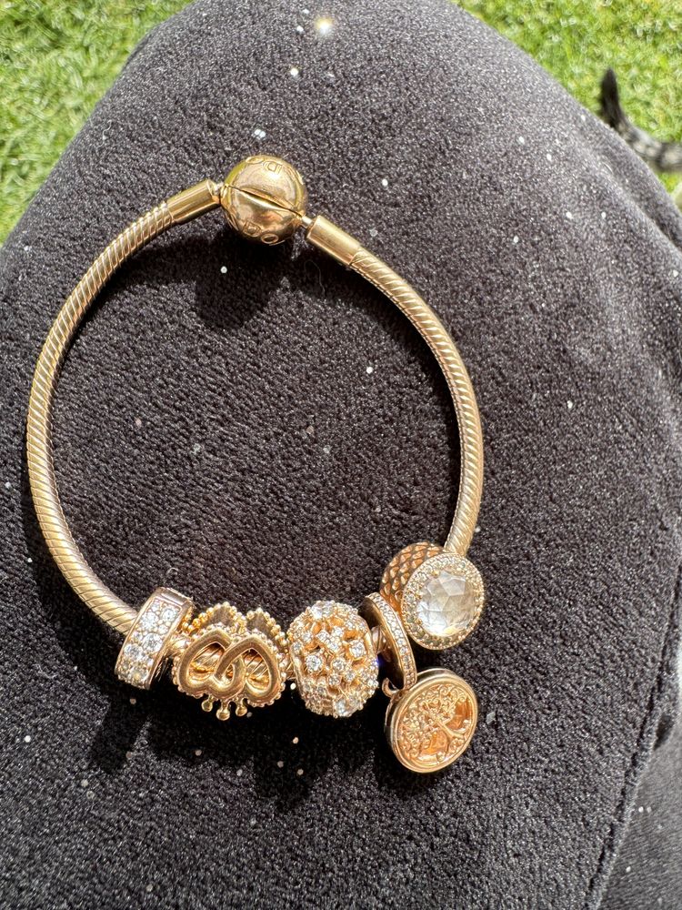 Bratara pandora gold rose