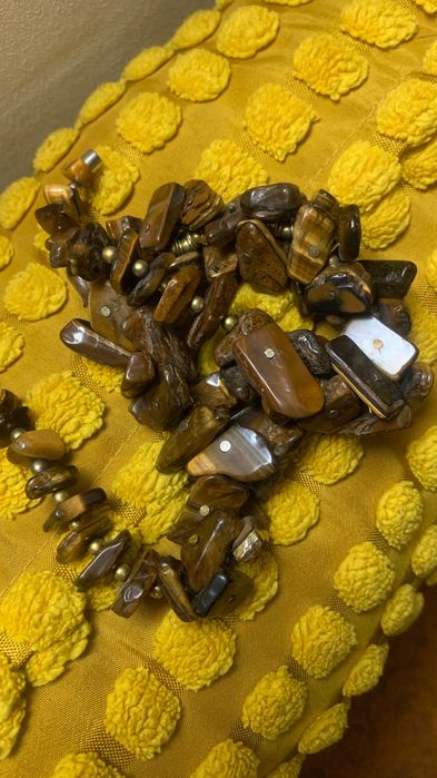 Бусы. Колье. Тигровый глаз.