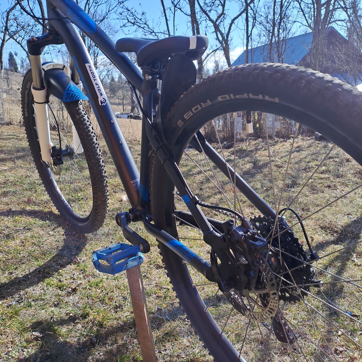 Bicicleta rockrider st 120 modificat