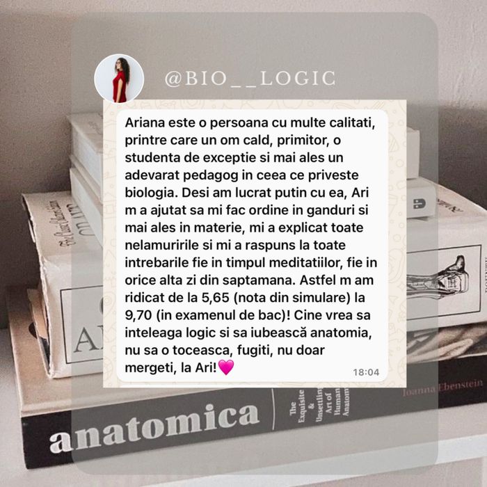 MEDITAȚII BIOLOGIE (bac și admitere medicină)