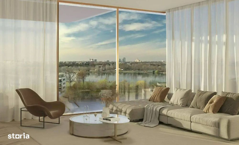 Straulesti, 3 camere, 99mp, vedere lac, finisat complet, 2 terase