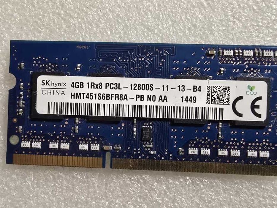 Memorie RAM laptop Hynix 4GB DDR3 1600MHz Low voltage 1.35V