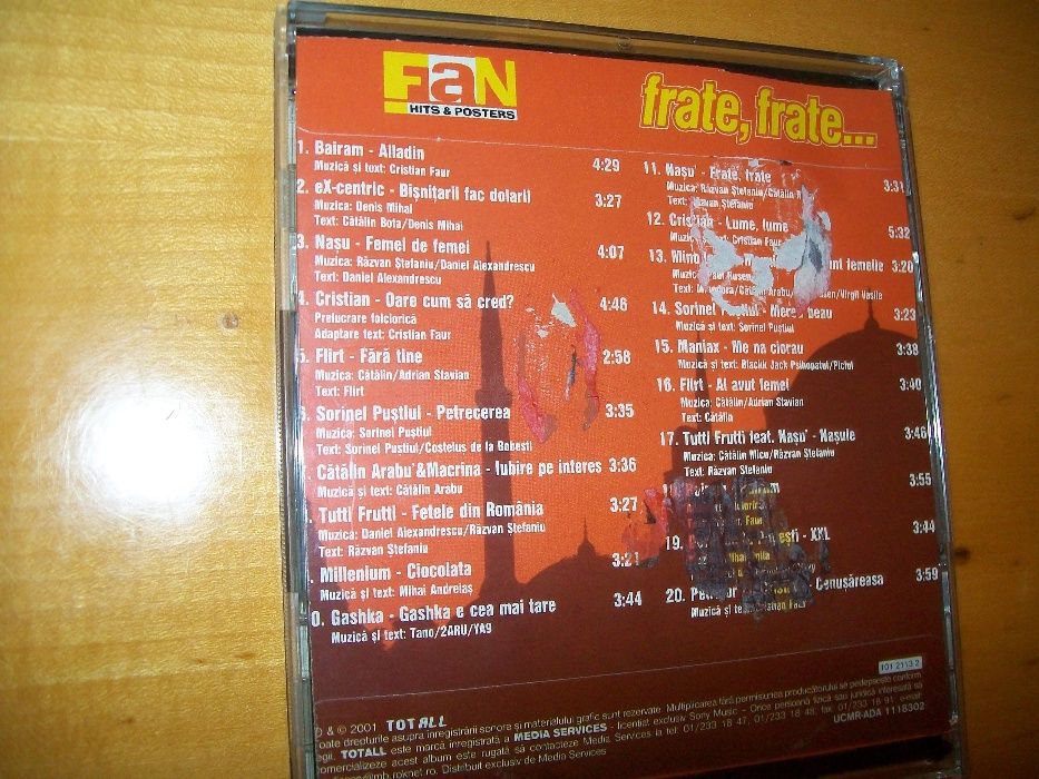 Frate, frate... ce manele CD 2001 Nou