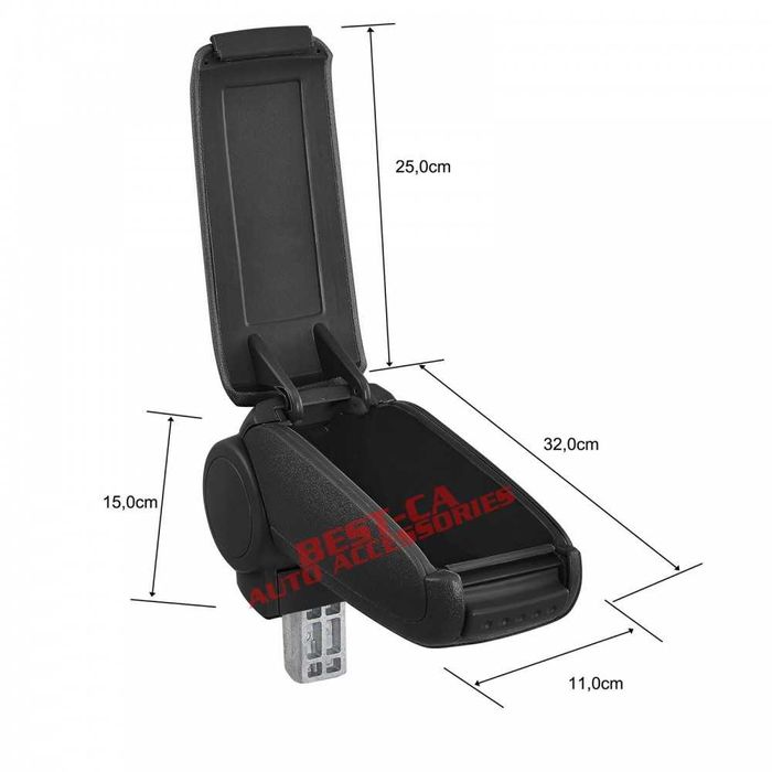 Cotiera auto dedicata piele negru pentru Opel Astra G Mk4 1998-2004