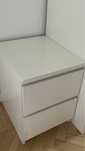 Comodă 2 sertare, alb, 40x55 cm Malm Ikea