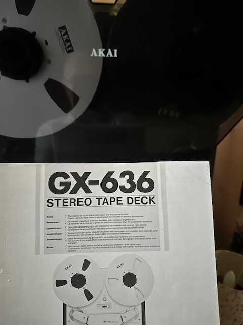 Magnetofon AKAI GX-636, black