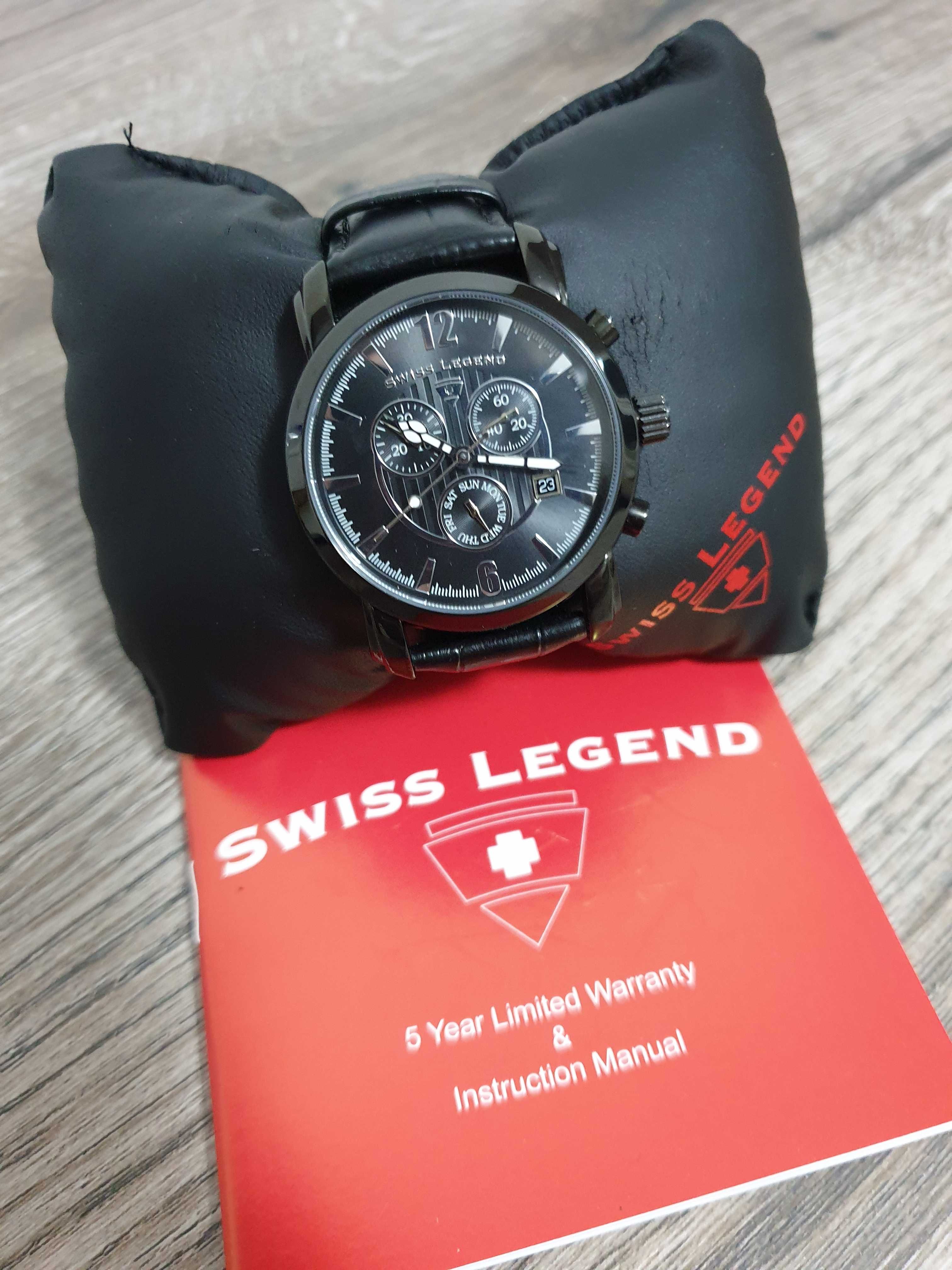Ceas barbati cronograf Swiss Legend, nepurtat, fara cutie