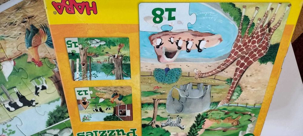 puzzle cu animale Haba