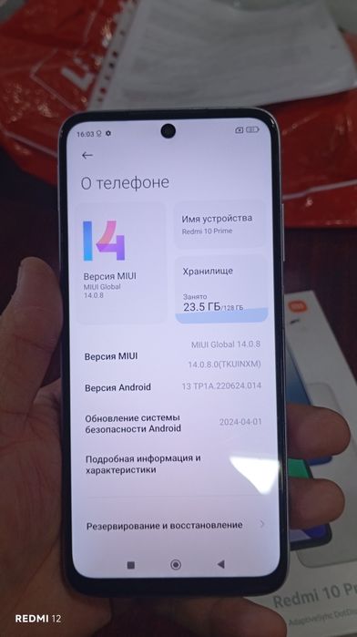 Redmi 10 prime xolati yaxshi