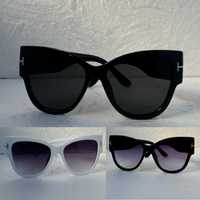 Дамски слънчеви очила котка 3 цвята черни бели