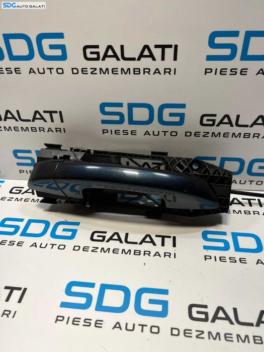 Maner Exterior Complet cu Suport Interior si Sufa Tija Cablu Usa Portiera Stanga Spate Volkswagen Golf 6 2008 - 2014 Culoare LC5F