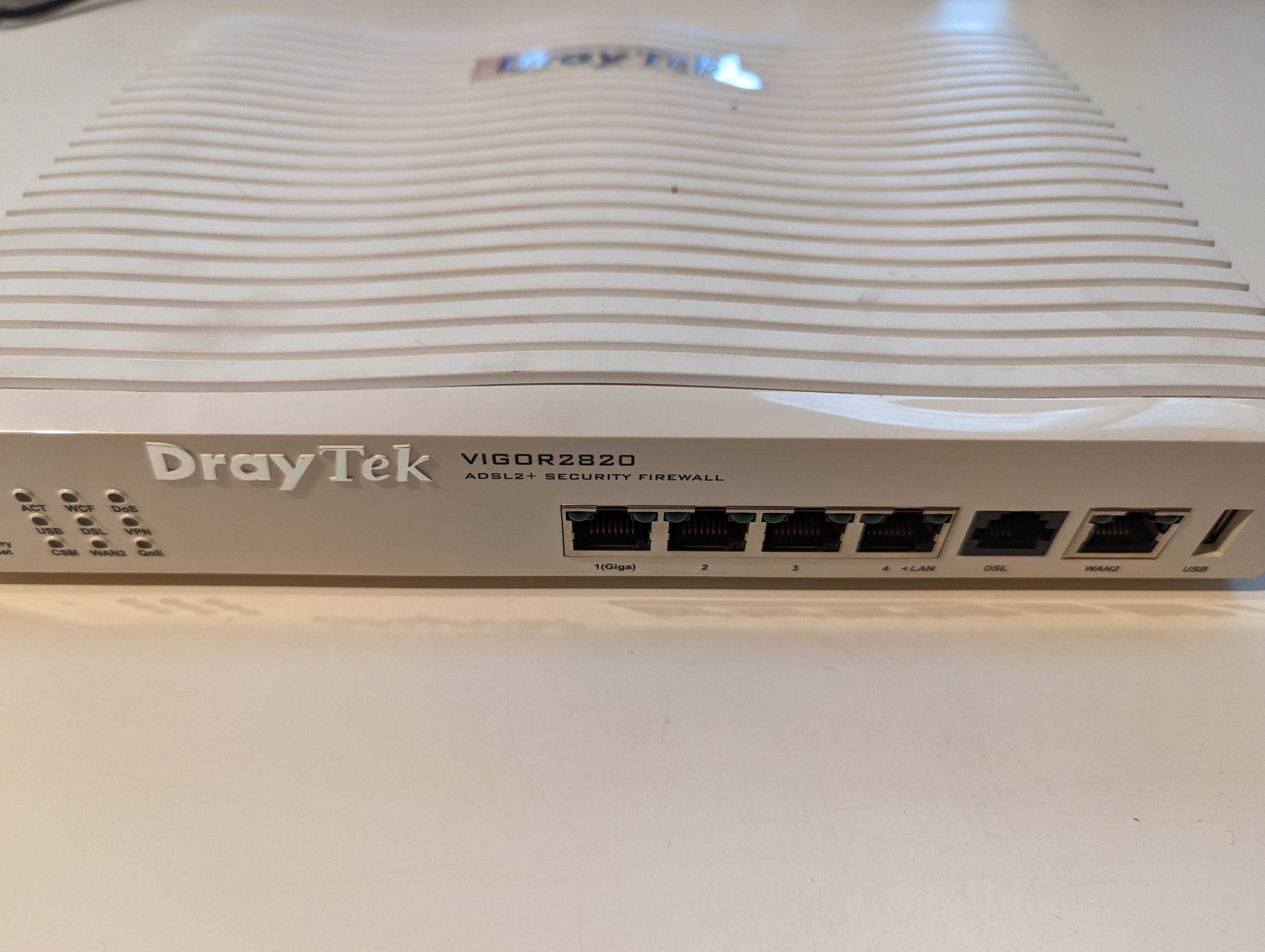 Рутер Gigabit DrayTek Vigor 2820 - ADSL2+ Security Firewall