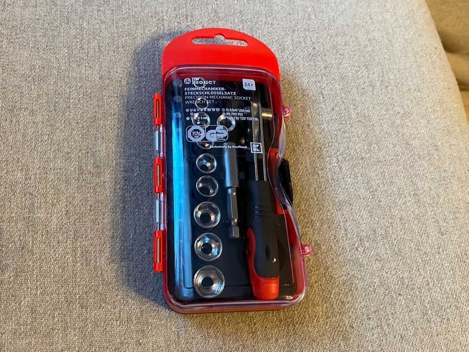 Set chei tubulare cu crichet pentru mecanica fina - noi