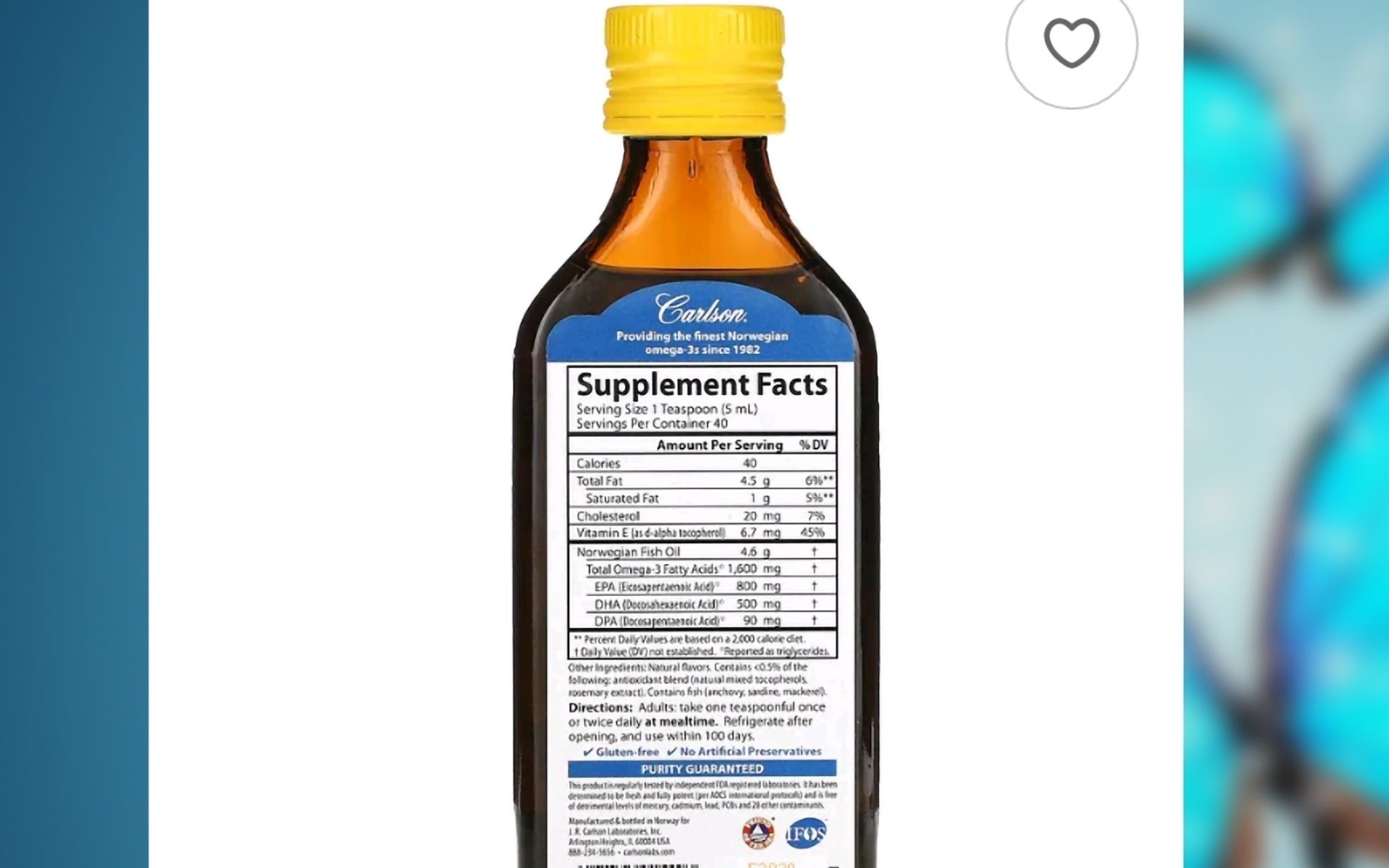 Рыбий жир с iherb, с большим содержанием Омега 3.