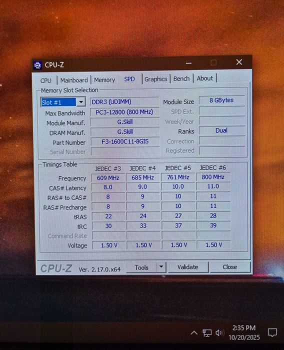 Memorii RAM GSKILL 16GB DDR3 1600MHZ CL11