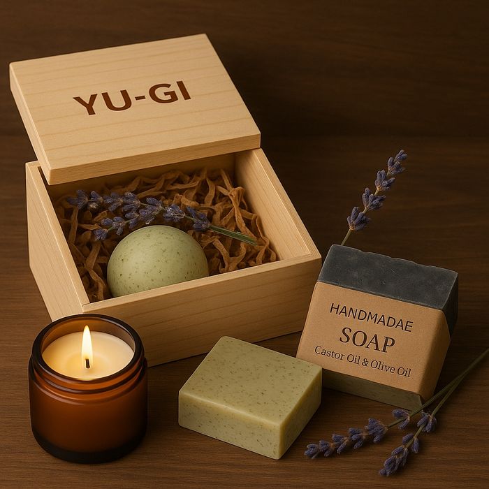 Set cadou Handmade Spa - Relaxare completă, cutie de lemn, și tablou