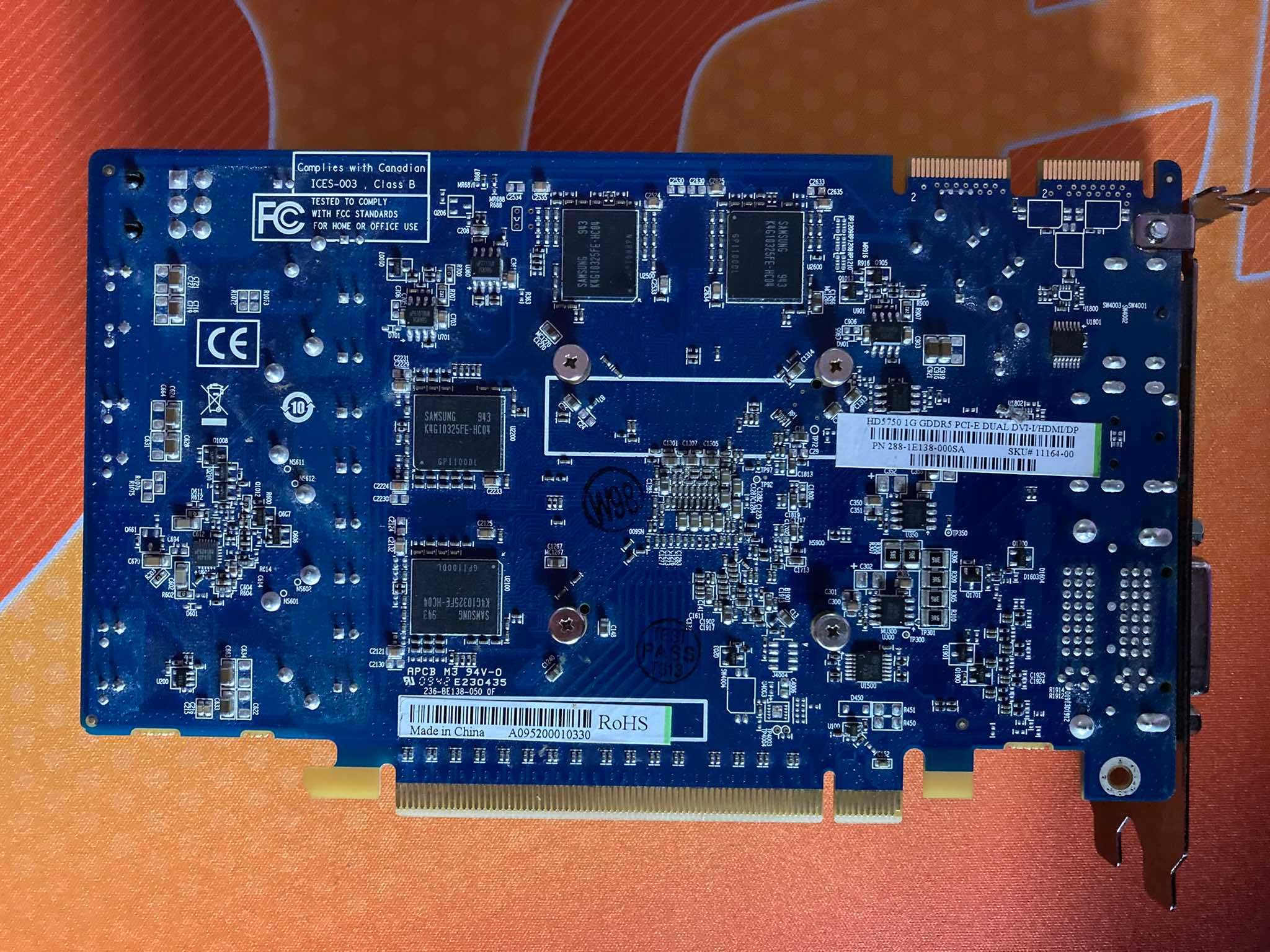 Видео карта AMD RADEON HD 5750 1GB 128BIT GDDR5