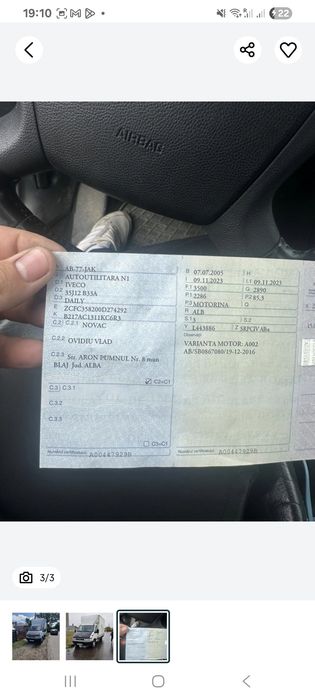 Iveco daily cub cu lift