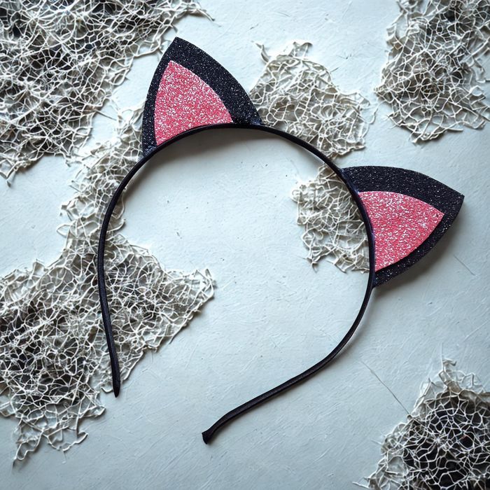 Ободок с Кошачьими ушками