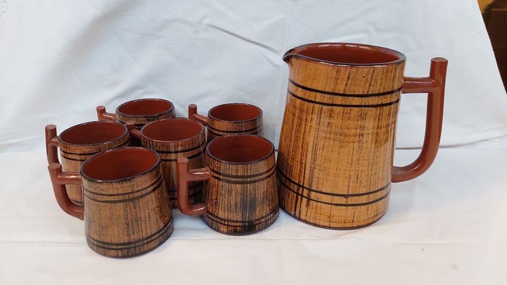 Керамичен сервиз, Кана + 6 чаши