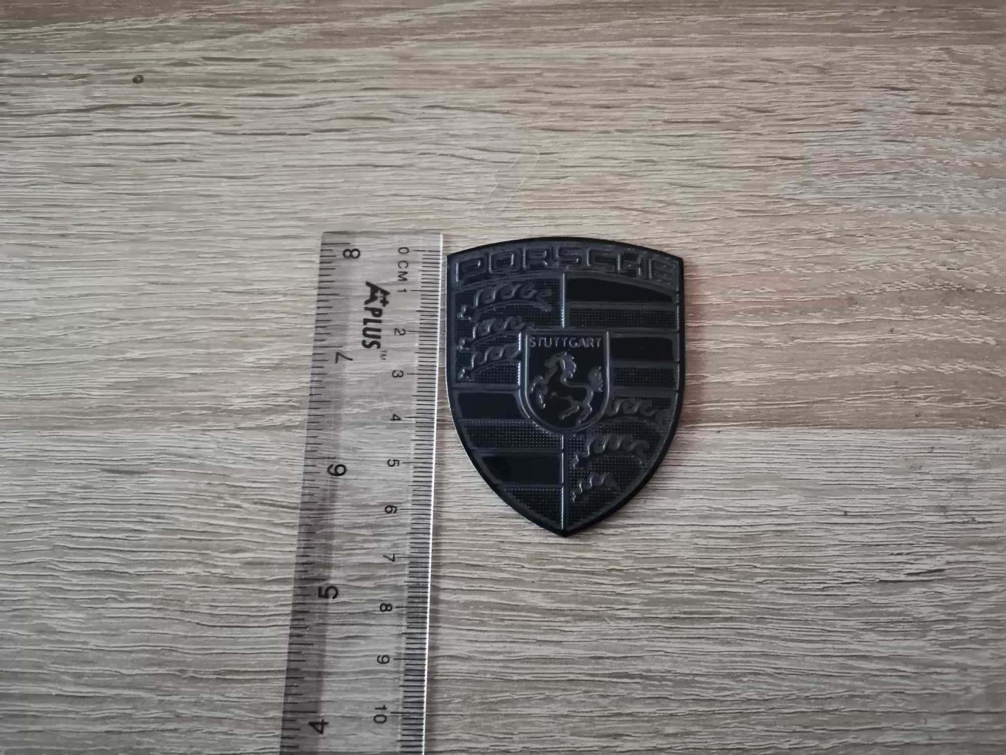 алуминиев черен стикер Порше Porsche