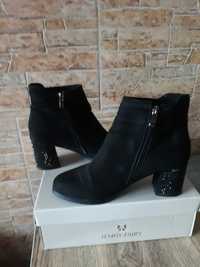 Botine negre elegante 37