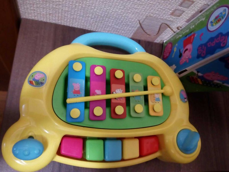 Дистанционно за кола с ключове Kaichi.Peppa Pig 2 в 1 - пиано-ксилофон