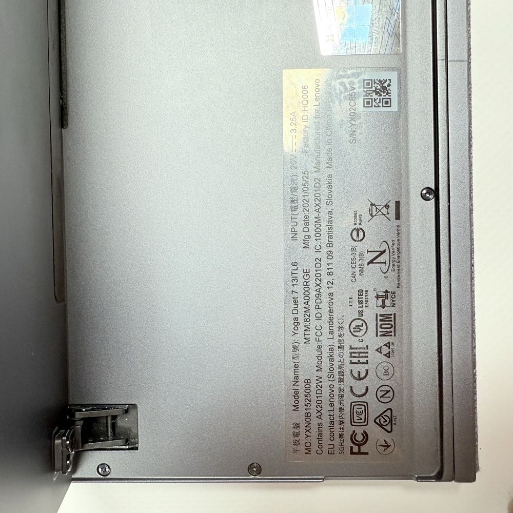 Lenovo Yoga Duet 7/2K Touch WQHD/i7-1165G7/16GB RAM/1TB NVMe
