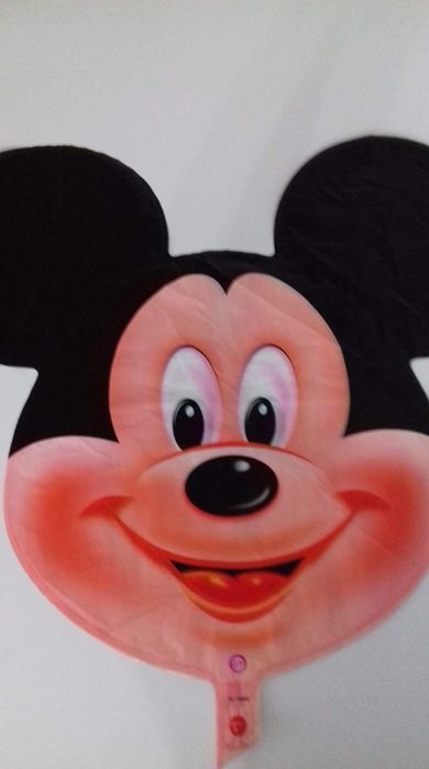 Balon folie cap Mickey/ Minnie cu rozeta