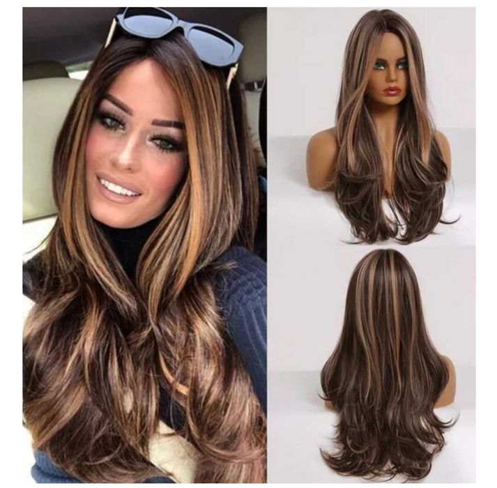 Peruca ombre saten cu suvite