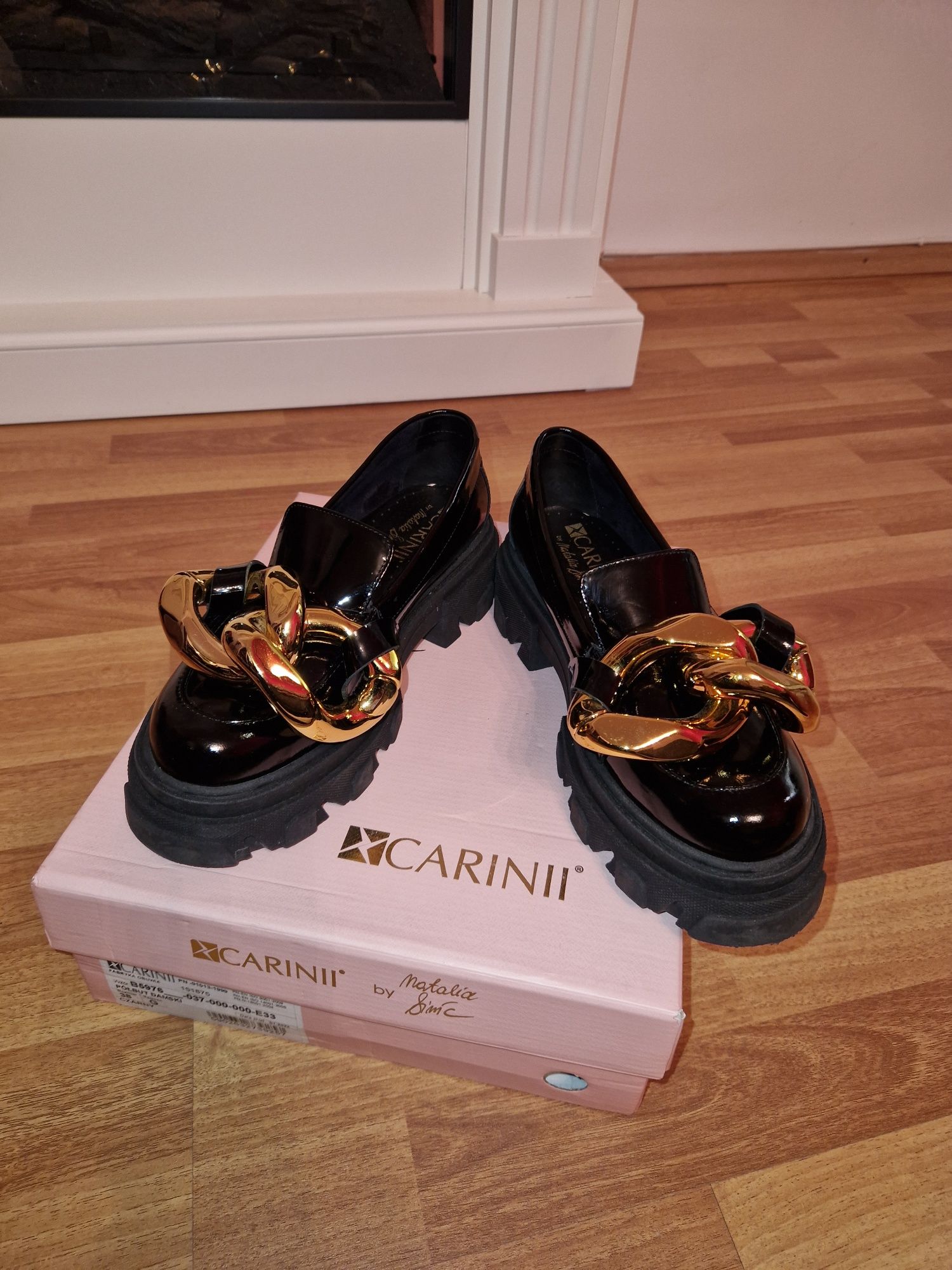 Pantofi loafers CARINII