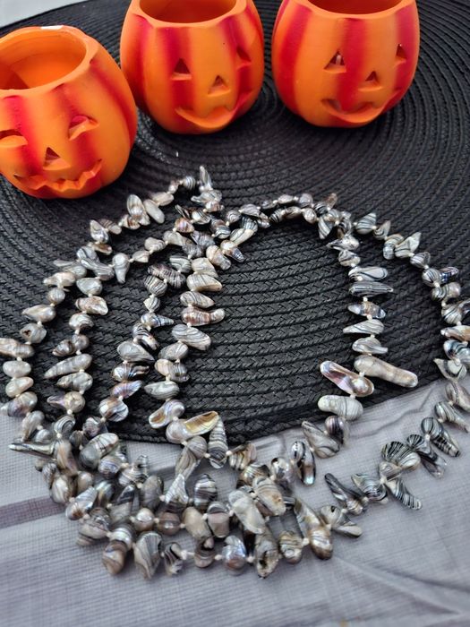 Colier perle baroc lungime 90 cm la dublu