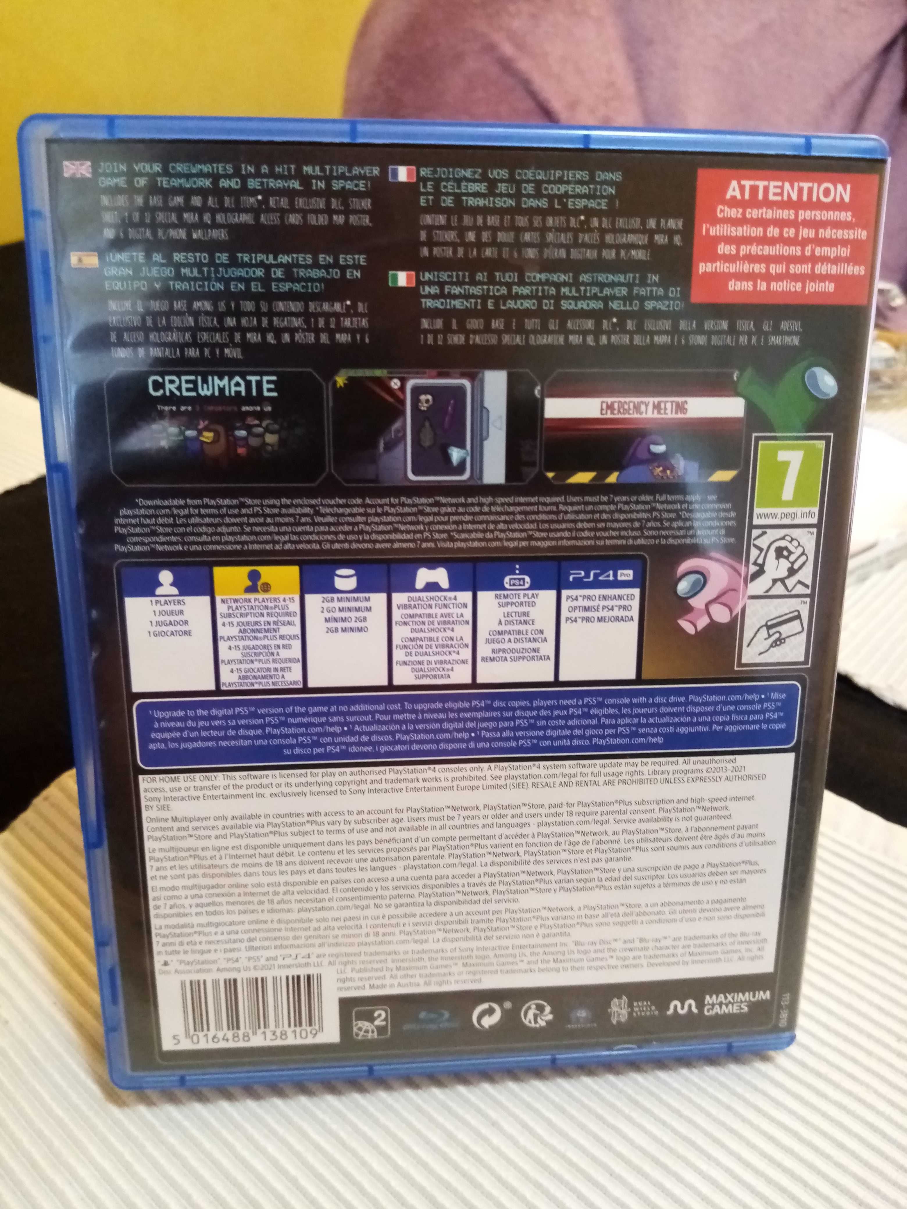 Продавам играта  Among Us /ps4