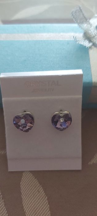 Обеци с кристали, тип Сваровски