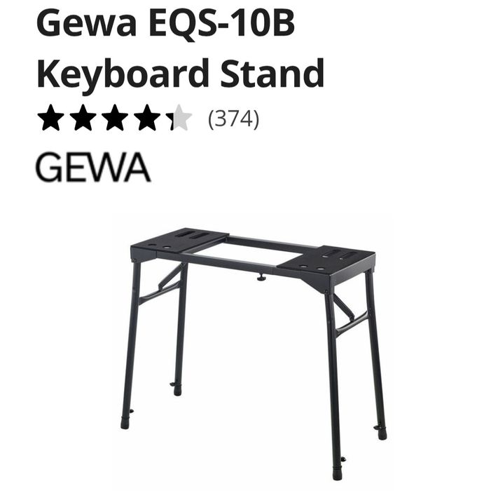 Suport reglabil și pliabil, antiderapant - pian Yamaha P-45B  NOU !