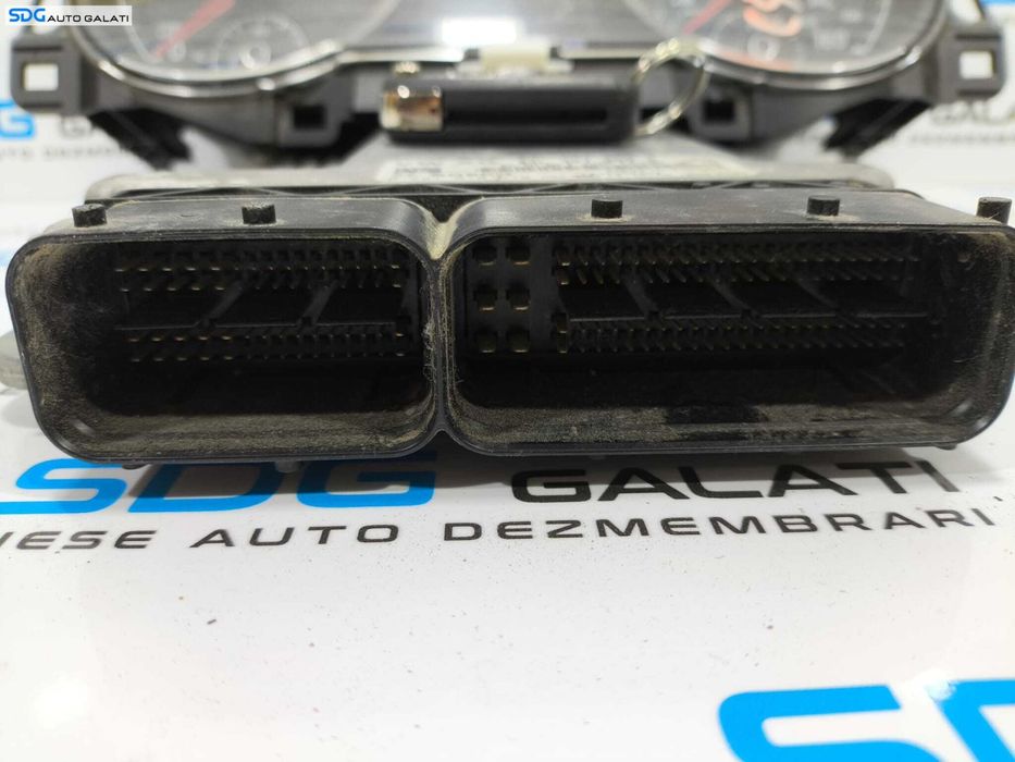 Kit Pornire Complet ECU Calculator Motor Ceas Ceasuri Bord Chei Cheie Cip Imobilizator Volkswagen Golf 7 1.6 TDI 2013 - 2017 Cod 04L907309B 0281018510 [L2342] [L2343]