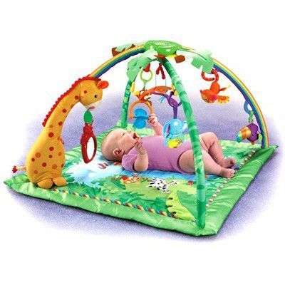 Salteluta de joaca Fisher Price Rainforest Deluxe Centru de activitati