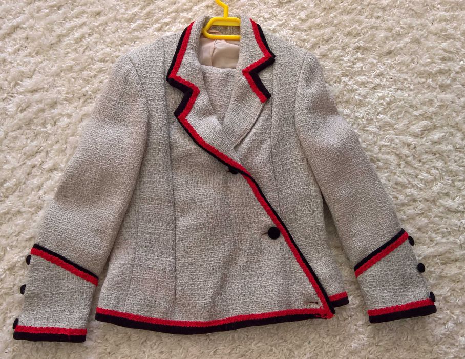 Costum 2 piese/lana/reglabil/mar.M